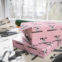 Fuck Melanoma Awareness Wrapping Paper Roll Skeleton Hand Ribbon Warrior Gift