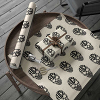 Fuck Melanoma Skull Typography Wrapping Paper Roll Skin Cancer Warrior