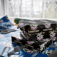 Fueled by Crayons Bulldog Wrapping Paper Roll Funny Military Crayon Eater Gift for Veterans - Wonder Print Shop