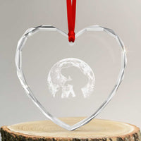 Fun Hand Boop Nose Bigfoot Cat Heart Crystal Glass Ornament Sasquatch Full Moon