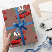 Fun Italian Exotic Supercar Wrapping Paper Roll