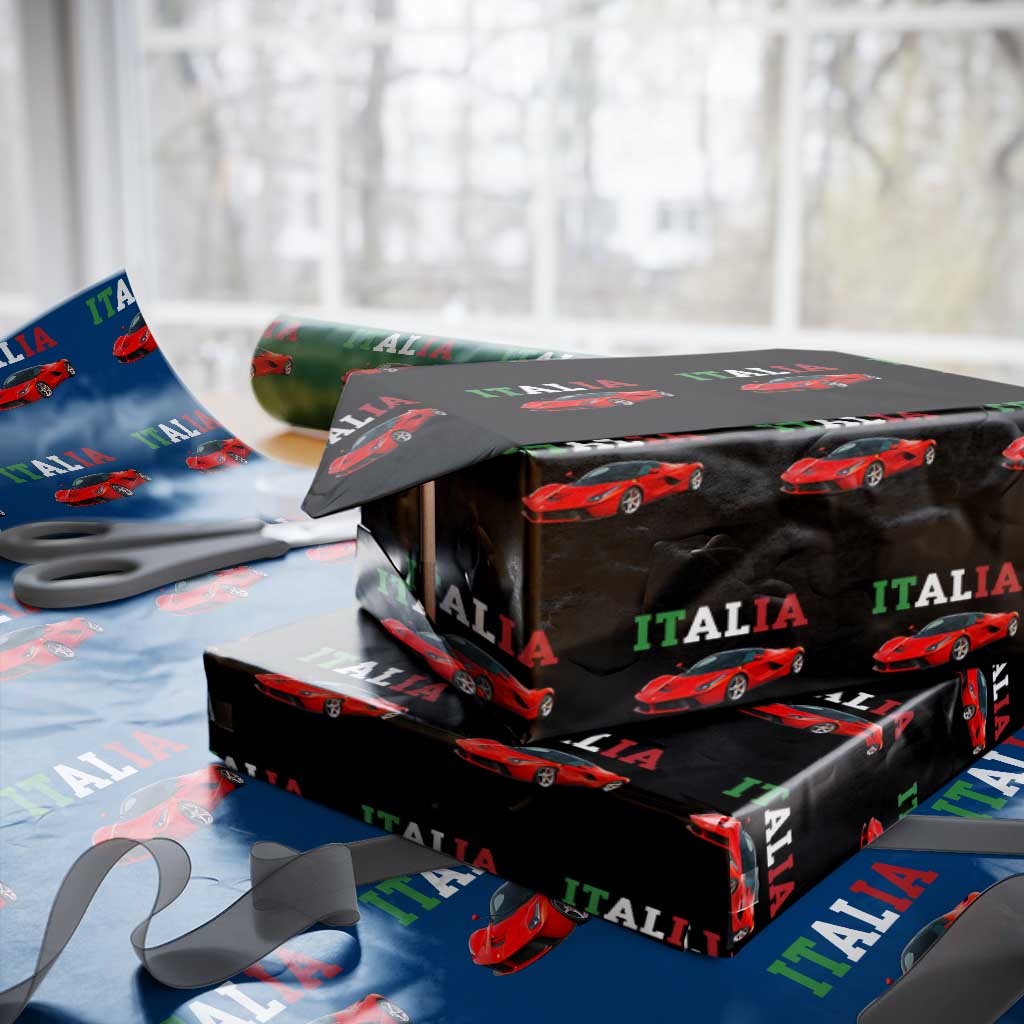 Fun Italian Exotic Supercar Wrapping Paper Roll