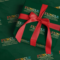 Funcle Funny Uncle Wrapping Paper Roll Like An Uncle Only Funner Fathers Day - Wonder Print Shop
