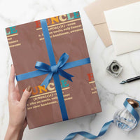 Funcle Funny Uncle Wrapping Paper Roll Like An Uncle Only Funner Fathers Day - Wonder Print Shop