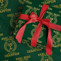 Funny #1 Anal Bead Tug O War Champion Wrapping Paper Roll Adult Humor Cringe - Wonder Print Shop