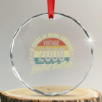 Funny 18th Birthday Crystal Glass Ornament 18 Years Old Gifts Vintage 2008 Limited Edition