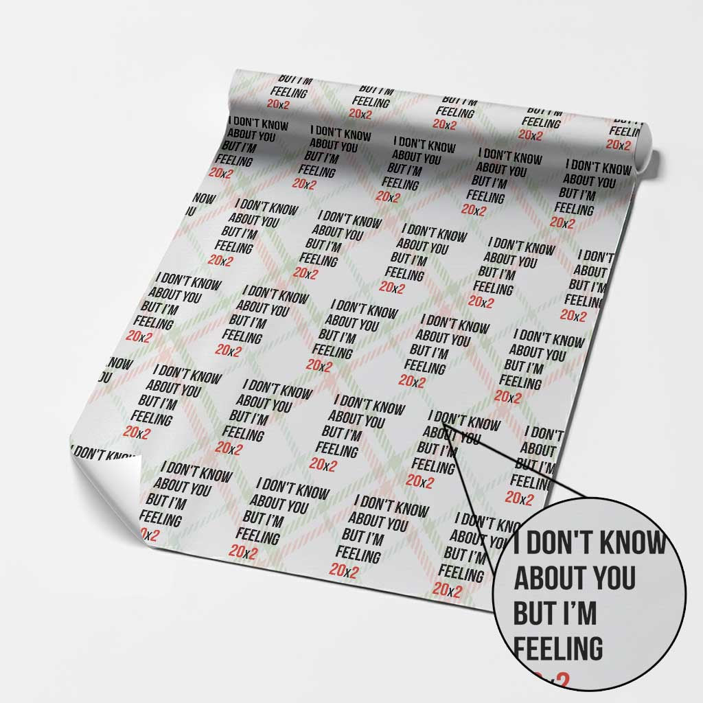 Funny 40th Birthday Pop Culture Lyric Parody Wrapping Paper Roll Im Feeling 20x2 40 Years Old Milestone Bday Gag Gift