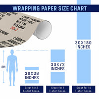 Funny 40th Birthday Pop Culture Lyric Parody Wrapping Paper Roll Im Feeling 20x2 40 Years Old Milestone Bday Gag Gift