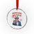 Funny 4th of July Democracy Is Dying Crystal Glass Ornament But Hey Nice Fireworks Satirical Uncle Sam - Wonder Print Shop