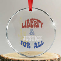 Funny 4th of July Liberty And Justice For All Crystal Glass Ornament Statue Of Liberty - Wonder Print Shop