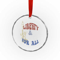 Funny 4th of July Liberty And Justice For All Crystal Glass Ornament Statue Of Liberty - Wonder Print Shop