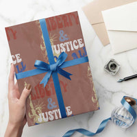 Funny 4th of July Liberty And Justice For All Wrapping Paper Roll Statue Of Liberty - Wonder Print Shop
