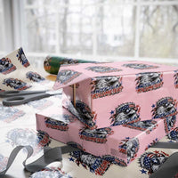 Funny 4th Of July WTF Is A Kilometer Wrapping Paper Roll Vintage USA Meme Patriotic Eagle Humor Independence Day