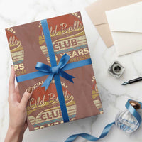 Funny 50th Birthday Wrapping Paper Roll Retro Old Balls Club 50 Years Of Awesome Gag Gift