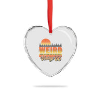 Funny 60th Birthday Heart Crystal Glass Ornament Retro 1966 Weird Being The Same Age As Old People