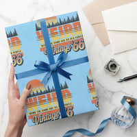 Funny 60th Birthday Wrapping Paper Roll Retro 1966 Weird Being The Same Age As Old People