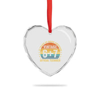 Funny 67 13th Birthday Heart Crystal Glass Ornament Official Teenager 13 Years Of Being Awesome - Wonder Print Shop