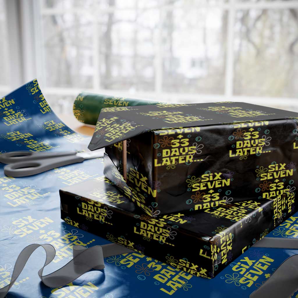 Funny 67 33 100 Days Of School Wrapping Paper Roll 100th Day Six Seven Days Later