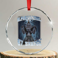 Funny 67 Alpha Wolf Crystal Glass Ornament Alpha Loading 67 Savage Six Seven Gen Z Meme - Wonder Print Shop