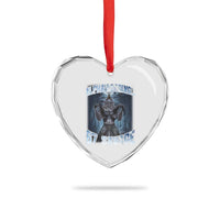 Funny 67 Alpha Wolf Heart Crystal Glass Ornament Alpha Loading 67 Savage Six Seven Gen Z Meme - Wonder Print Shop