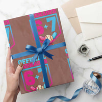 Funny 67 Baseball 13th Birthday Wrapping Paper Roll Ice Cream Drip 13th Bday Official Teenager