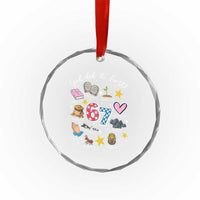 Funny 67 Christian Crystal Glass Ornament God Did It First Six Seven Meme Bible Verses - Wonder Print Shop