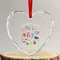 Funny 67 Christian Heart Crystal Glass Ornament God Did It First Six Seven Meme Bible Verses - Wonder Print Shop