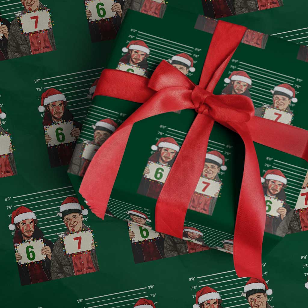 Funny 67 Christmas Movie Wrapping Paper Roll Six Seven Wet Bandits Home Xmas Alone - Wonder Print Shop