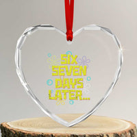 Funny 67 Days Later Heart Crystal Glass Ornament 67 Days Of School Meme Teacher - Wonder Print Shop