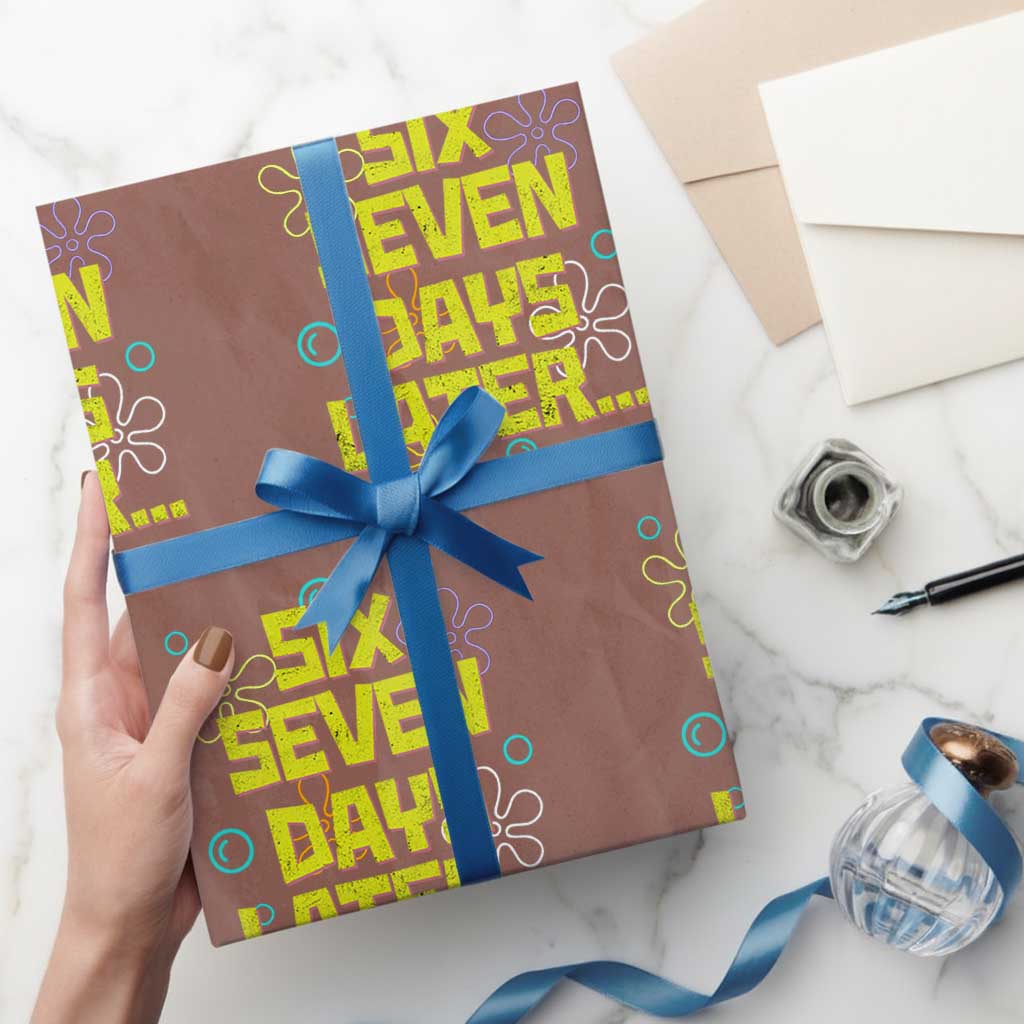 Funny 67 Days Later Wrapping Paper Roll 67 Days Of School Meme Teacher - Wonder Print Shop