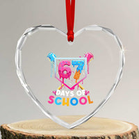 Funny 67 Days Of School Baseball Drip Heart Crystal Glass Ornament Six Seven Meme Gen Alpha - Wonder Print Shop