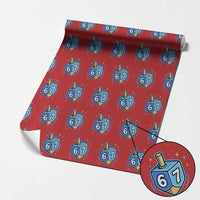 Funny 67 Hanukkah Dreidel Wrapping Paper Roll Chanukah Star Of David - Wonder Print Shop