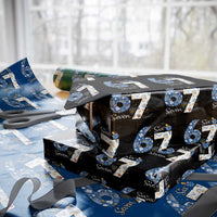 Funny 67 Hanukkah Wrapping Paper Roll Chanukah Menorah Dreidel Six Seven Meme - Wonder Print Shop