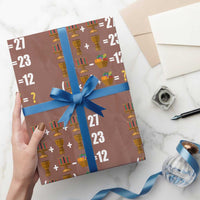 Funny 67 Kwanzaa Math Wrapping Paper Roll Six Seven Meme Kinara Candles African American Christmas - Wonder Print Shop