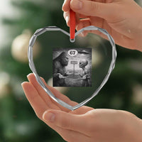 Funny 67 Meme Bigfoot Alien Heart Crystal Glass Ornament Six Seven Sasquatch Area 51 UFO Conspiracy