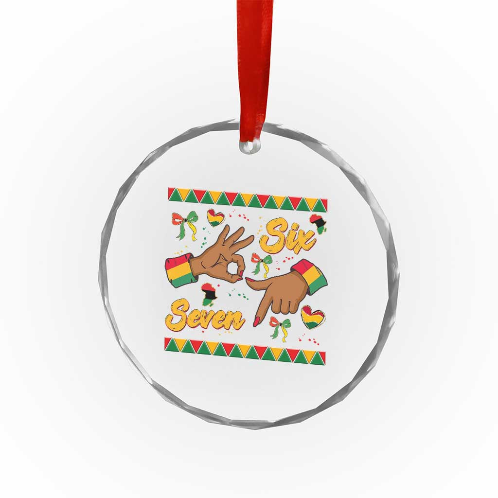 Funny 67 Meme Black History Month Crystal Glass Ornament Gen Z Alpha Gift - Wonder Print Shop