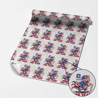Funny 67 Meme Dinosaur American Pride Wrapping Paper Roll USA 250th Anniversary