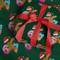 Funny 67 Meme Gingerbread Christmas Wrapping Paper Roll Six Seven Ice Cream Drip Boys - Wonder Print Shop