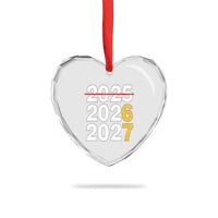 Funny 67 New Year Heart Crystal Glass Ornament Happy New Year 2026 2027 Six Seven Meme - Wonder Print Shop