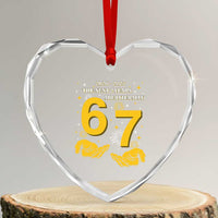 Funny 67 New Year Heart Crystal Glass Ornament The Next Two Years Are Literally 2026 And 2027 Fireworks - Wonder Print Shop