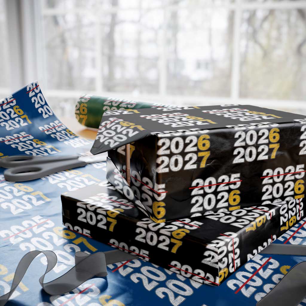 Funny 67 New Year Wrapping Paper Roll Happy New Year 2026 2027 Six Seven Meme - Wonder Print Shop