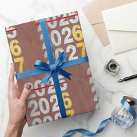 Funny 67 New Year Wrapping Paper Roll Happy New Year 2026 2027 Six Seven Meme Faux Glitter Effect Printed - Wonder Print Shop