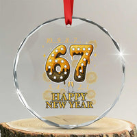 Funny 67 New Years Eve Crystal Glass Ornament Countdown New Year Party 2026 Six Seven Meme - Wonder Print Shop