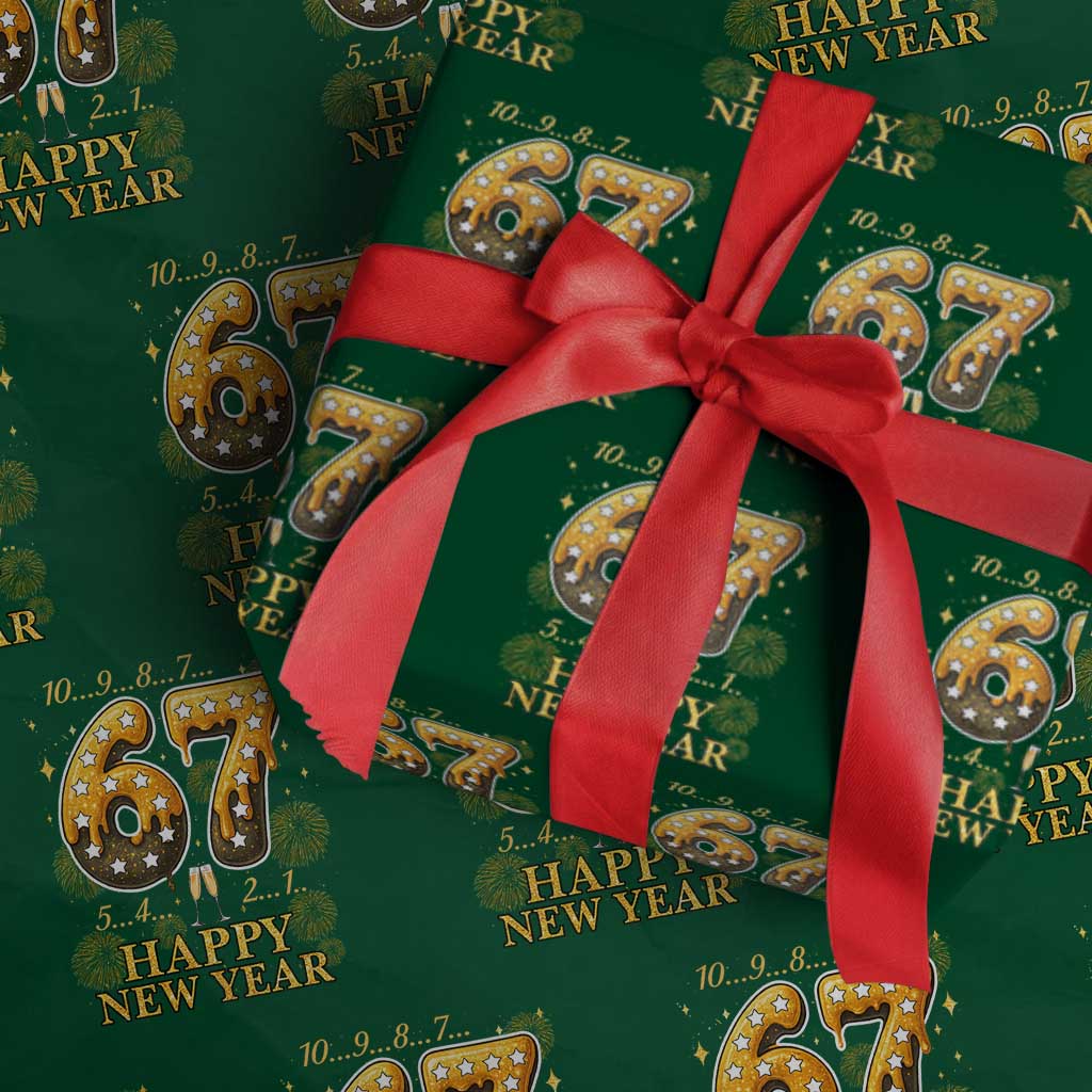 Funny 67 New Years Eve Wrapping Paper Roll Countdown New Year Party 2026 Six Seven Meme - Wonder Print Shop