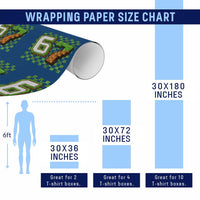Funny 67 Pixel Style Graphic Wrapping Paper Roll Viral Six Seven Meme Gamer - Wonder Print Shop