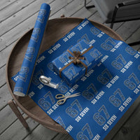 Funny 67 Six Seven Italian Brainrot Gen Alpha Meme Wrapping Paper Roll - Wonder Print Shop