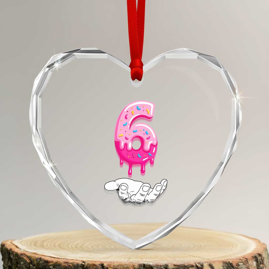 Funny 67 Six Seven Meme Couple Matching Heart Crystal Glass Ornament Number 6 Baseball Ice Cream Drip - Wonder Print Shop
