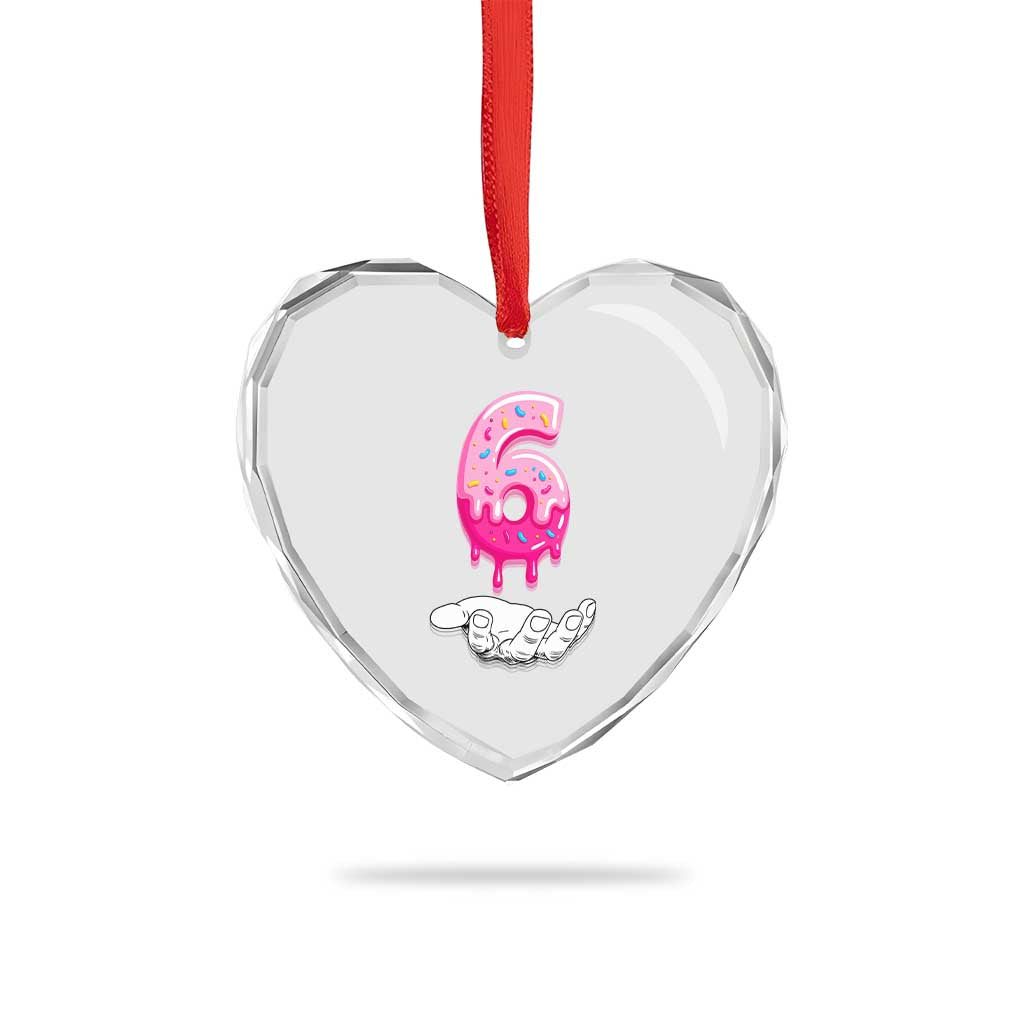 Funny 67 Six Seven Meme Couple Matching Heart Crystal Glass Ornament Number 6 Baseball Ice Cream Drip - Wonder Print Shop
