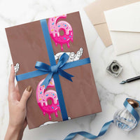 Funny 67 Six Seven Meme Couple Matching Wrapping Paper Roll Number 6 Baseball Ice Cream Drip - Wonder Print Shop