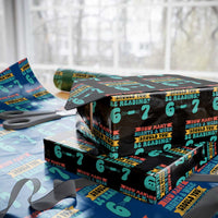 Funny 67 Six Seven Teacher Wrapping Paper Roll How Many Nights A Week Should You Be Reading 6 7 - Wonder Print Shop
